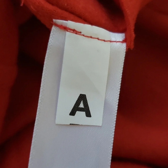 Eileen Fisher 100% Wool Lantern Dress XXS/XS Sleeveless Red Orange Quiet Luxury - Picture 10 of 11